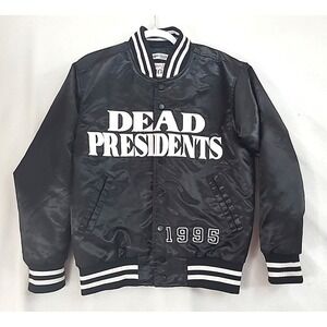 Dead Presidents Satin Bomber Jacket 1995 Movie Sz Small Headgear Classics